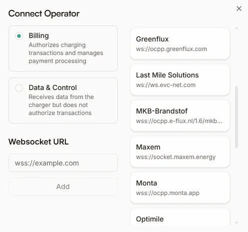 Connect operator